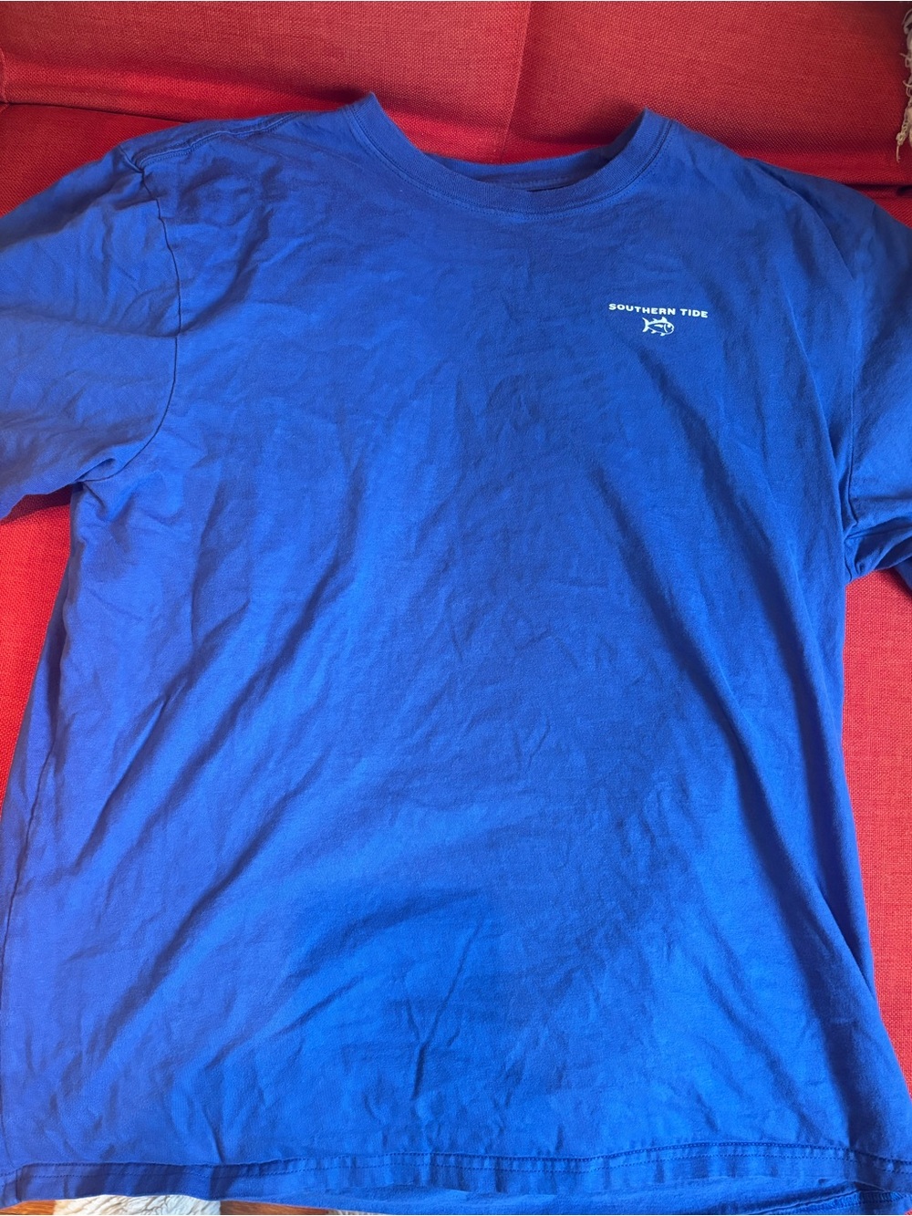 Southern Tide Short Sleeve Blue Crew Tee L